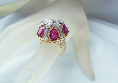 18K / Ruby and Diamond Ring